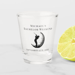 Personalized Shot Glass Bachelor Golf Weekend
