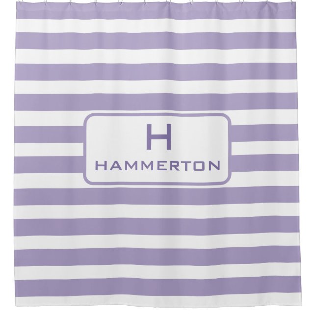 Personalized Shower Curtain With Liner (Front)