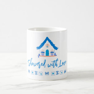 Personalized Showered with Love Baby Shower Coffee Mug