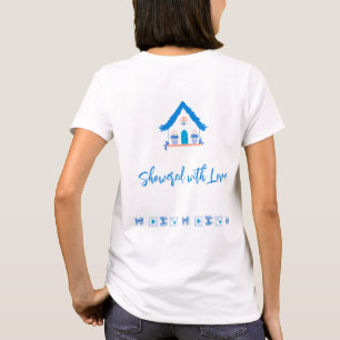 Personalized Showered with Love Baby Shower T-Shirt