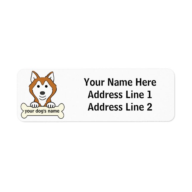Personalized Siberian Husky (Front)