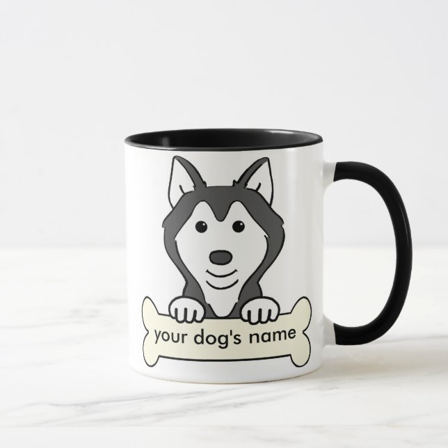 Personalized Siberian Husky Mug (Right)