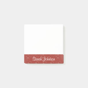 Personalized Side Tab with Name Post-it Notes