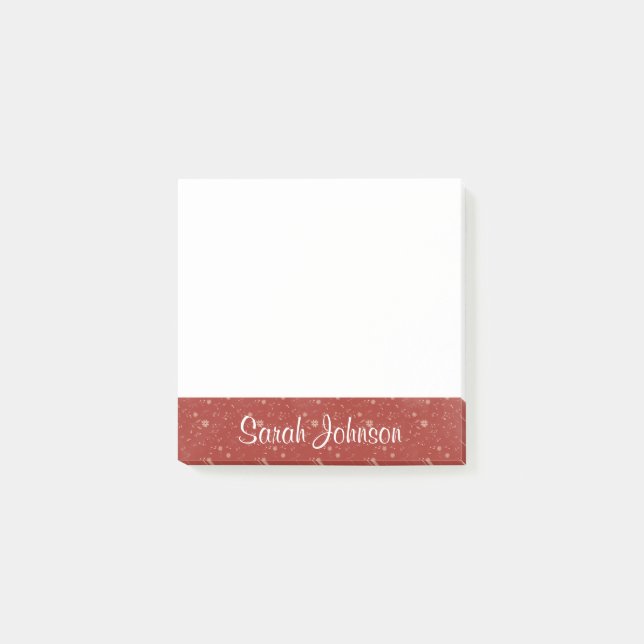 Personalized Side Tab with Name Post-it Notes (Front)