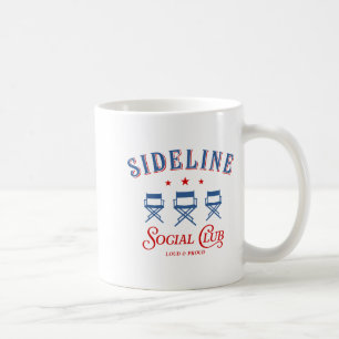Personalized Sideline Social Club Sports Mom T Shi Coffee Mug