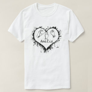 Personalized Sign Language Shirt, Custom Name Sign T-Shirt