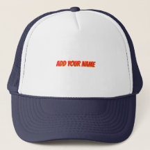 Personalized Signature Headwear Name Detail Casual