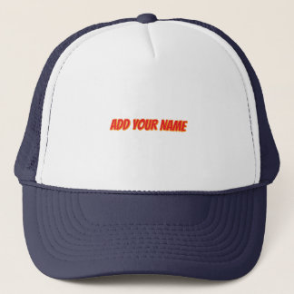 Personalized Signature Headwear Name Detail Casual Trucker Hat