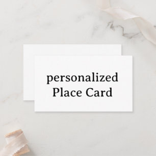 personalized Signature Matte Flat 3.5" x 2.0" Place Card
