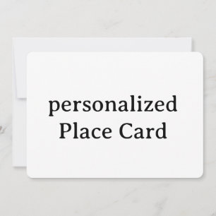 personalized Signature Matte Flat Card 5" x 7"