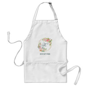 Personalized Signature Monogram Elegance Apron