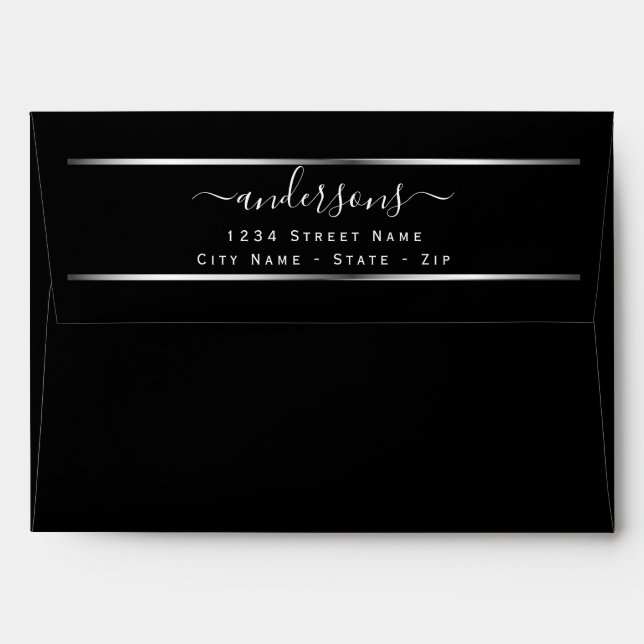 Personalized Signature Script Classy Envelope (Back (Top Flap))