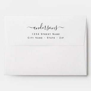 Personalized Signature Script Modern Envelope