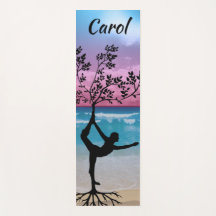 Personalized Silhouette Yoga Mat