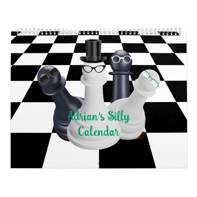 Personalized Silly Chess Calendar (Cover)