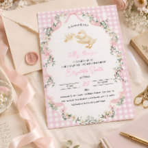 Personalized Silly Goose Baby Girl Baby Shower