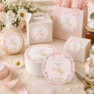 Personalized Silly Goose Baby Girl Baby Shower tag