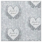 Personalized Silver Angel Wings & Heart