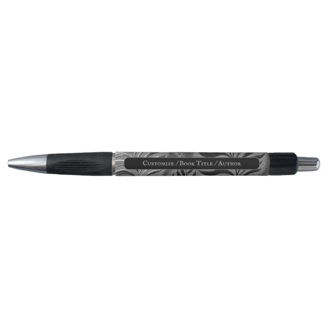Personalized Silver Leaf Motif Pen (Front)