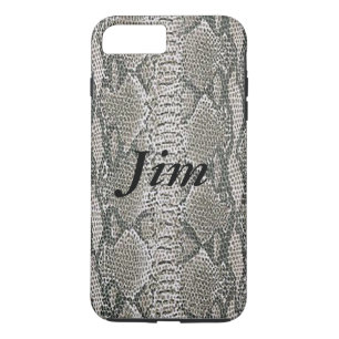 Personalized Silver Snake Skin iPhone 7 Case