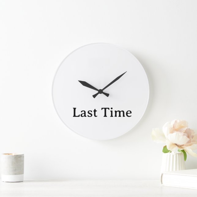 personalized simple 10.75" Acrylic  Large Clock (Home)