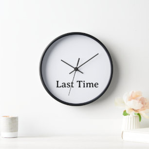 personalized simple 10" Black Wooden Frame Clock