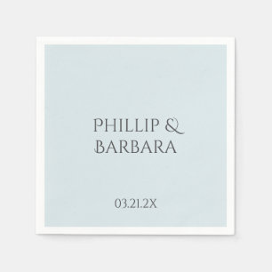 Personalized Simple 60th Wedding Anniversary Party Napkin