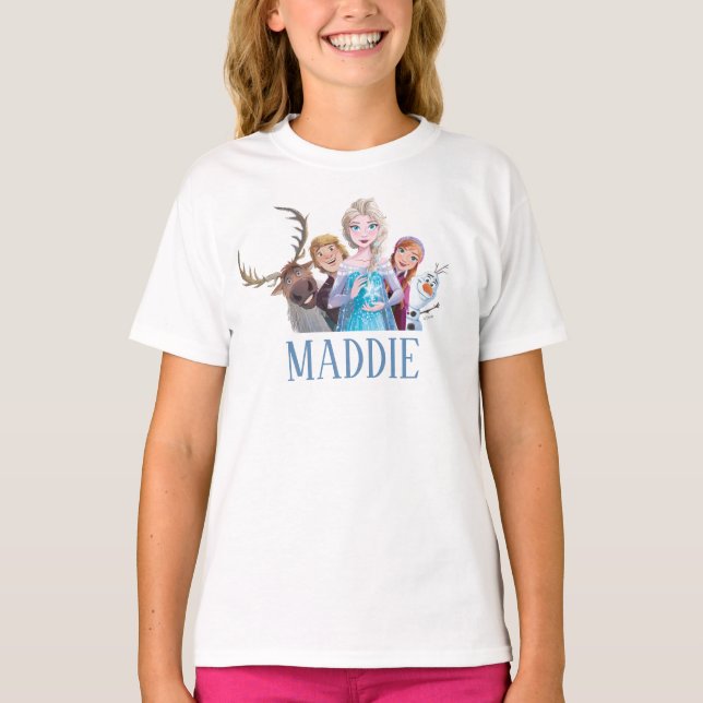 Personalized - Simple and Modern Frozen Birthday  T-Shirt (Front)