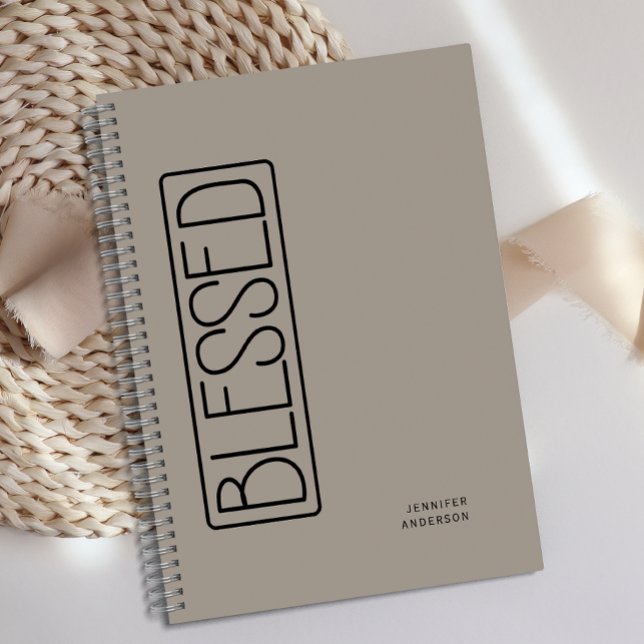 Personalized Simple Blessed Gratitude Journal  (Creator Uploaded)