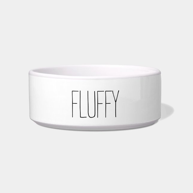 Personalized Simple Dog Bowl (Front)