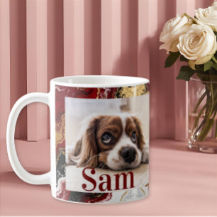 Personalized simple dog Photo and name keepsake  Coffee Mug