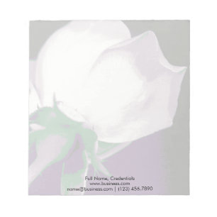 Personalized, Simple Elegant Abstract Rose Photo Notepad