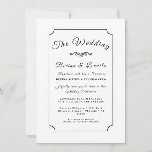 Personalized Simple Elegant Script Invitation