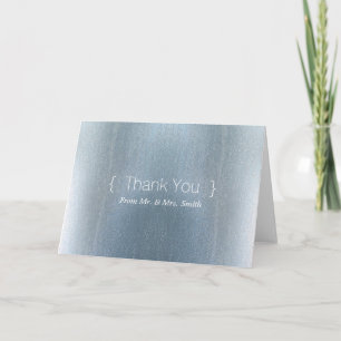 Personalized simple Elegant Thank You Blur Card