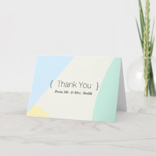 Personalized simple Elegant Thank You Card