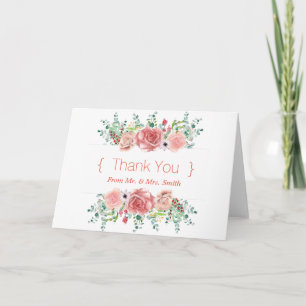Personalized simple Elegant Thank You Card