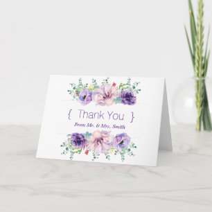 Personalized simple Elegant Thank You Card