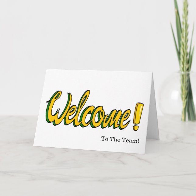 Personalized simple Elegant Welcome Card (Front)
