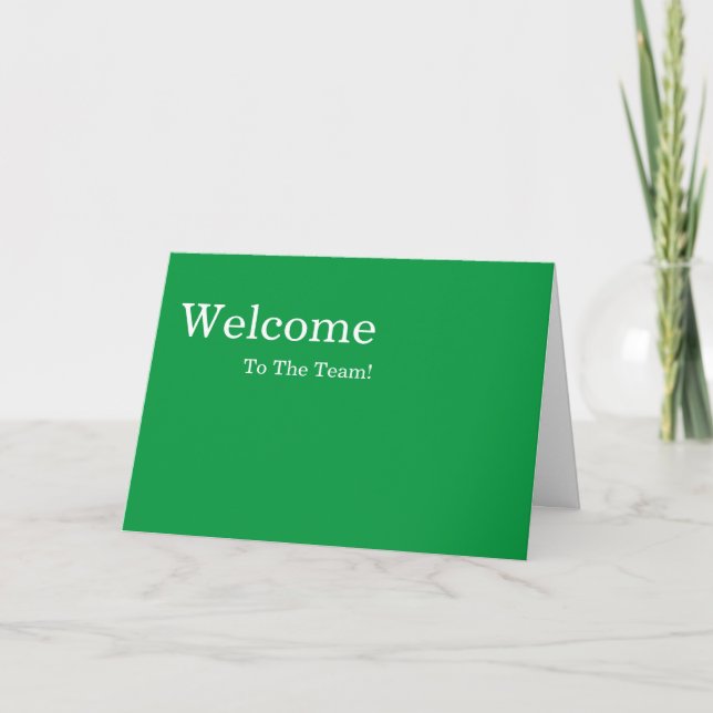 Personalized simple Elegant Welcome Card (Front)