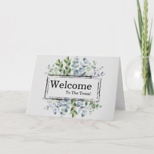 Personalized simple Elegant Welcome Card