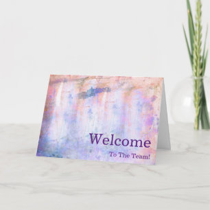 Personalized simple Elegant Welcome Card