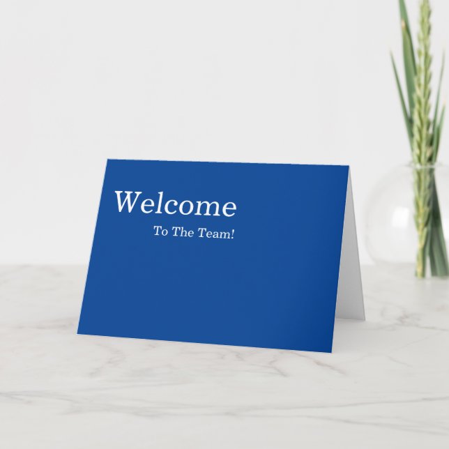 Personalized simple Elegant Welcome Card (Front)