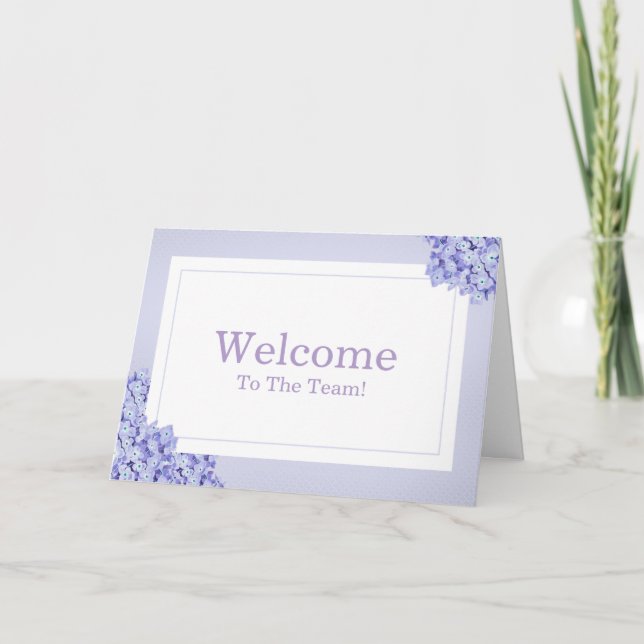 Personalized simple Elegant Welcome Card (Front)