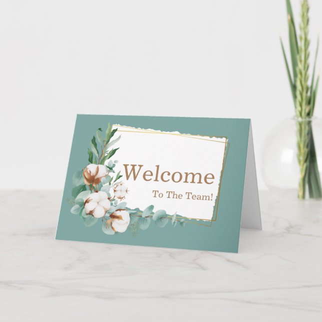 Personalized simple Elegant Welcome Card (Front)