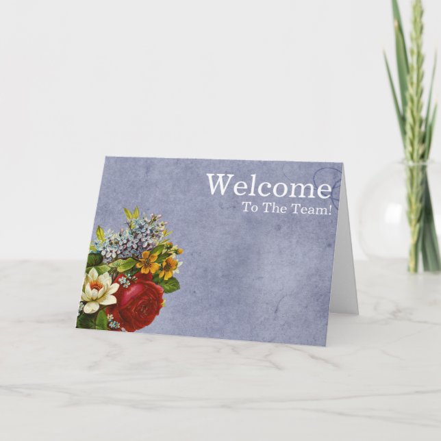 Personalized simple Elegant Welcome Card (Front)