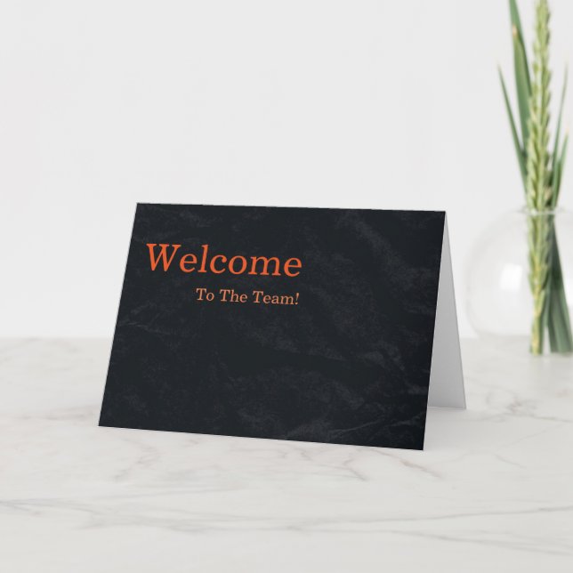 Personalized simple Elegant Welcome Card (Front)