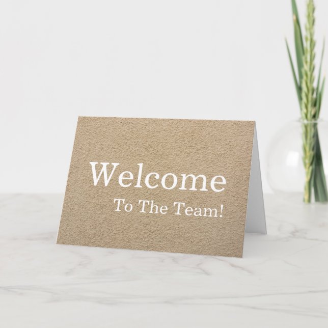 Personalized simple Elegant Welcome Card (Front)