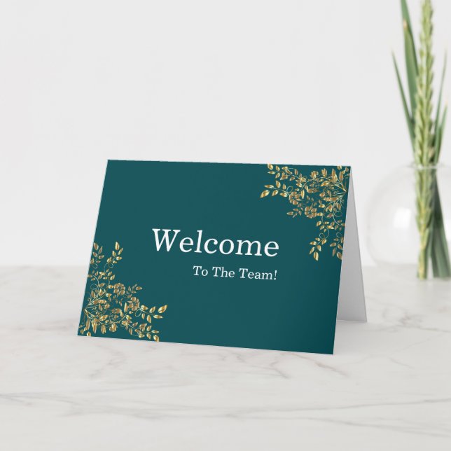 Personalized simple Elegant Welcome Card (Front)