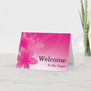 Personalized simple Elegant Welcome Card