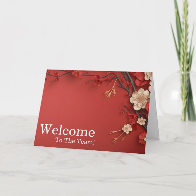 Personalized simple Elegant Welcome Card (Front)